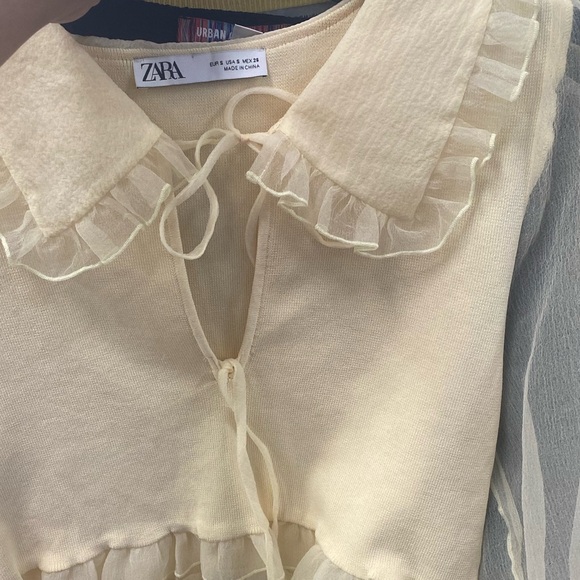 Zara organza knit blouse - Picture 4 of 4